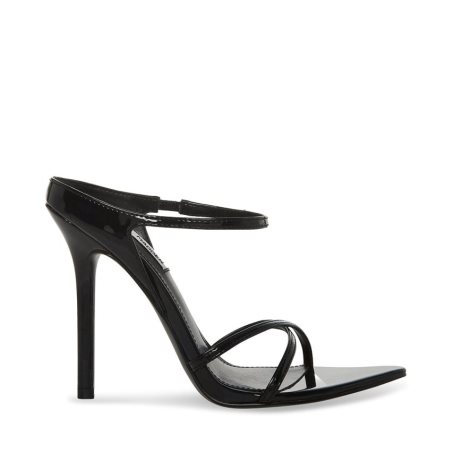 Sandalias Tacones Steve Madden Stunner Charol Mujer Negras | ES JA6430